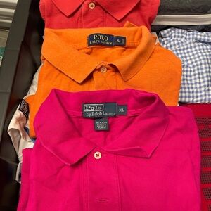Ralph Lauren Pink Polo Shirt Classic Style